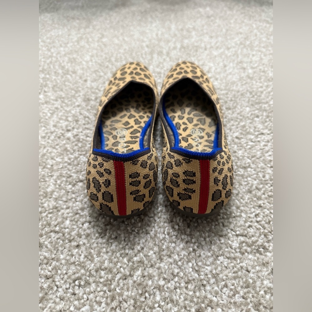 Rothy's "The Flat" ballet flat leopard/animal print RETIRED PRINT - Picture 5 of 6